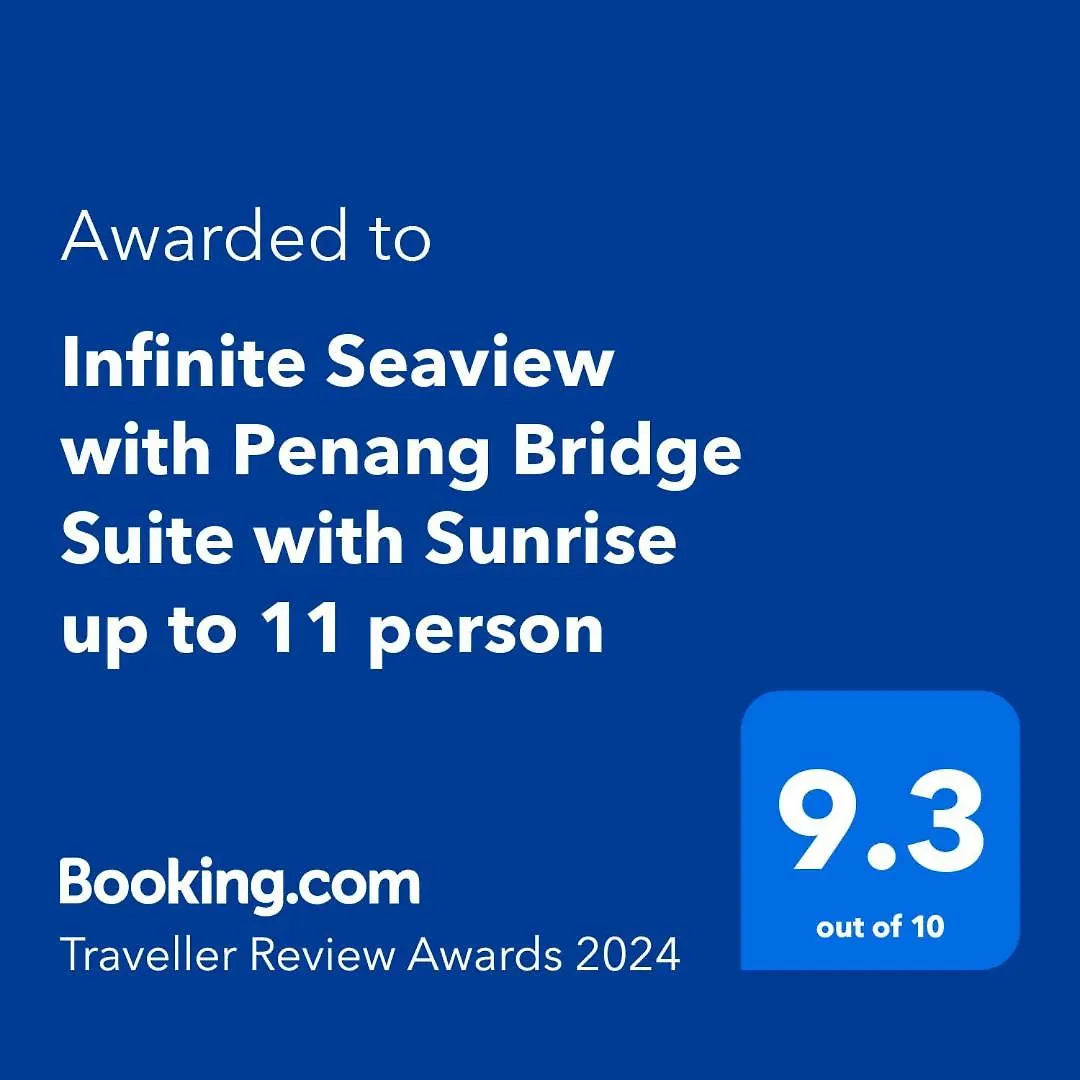 Infinite Seaview With Penang Bridge Suite With Sunrise Up To 11 Person Bayan Lepas Holiday home