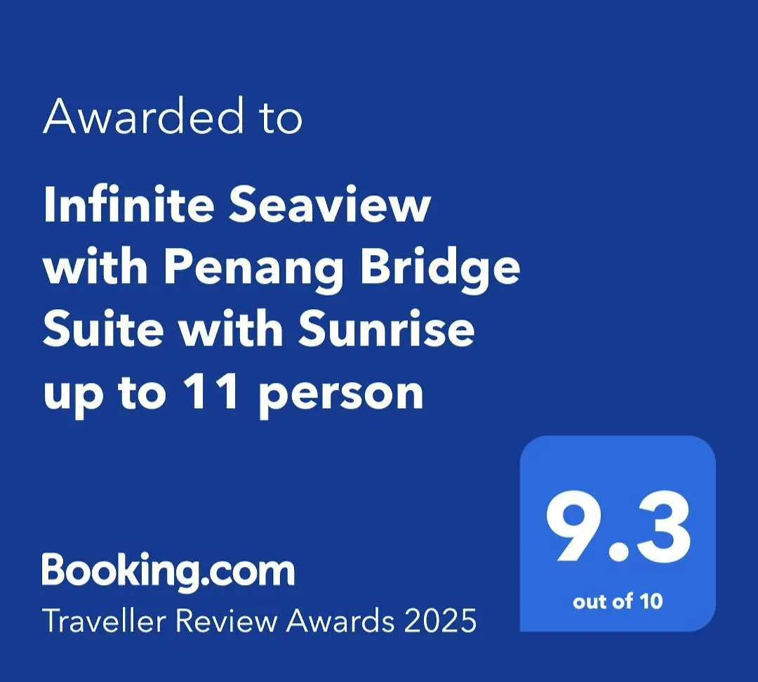 Infinite Seaview With Penang Bridge Suite With Sunrise Up To 11 Person Bayan Lepas 0*,  Malaysia